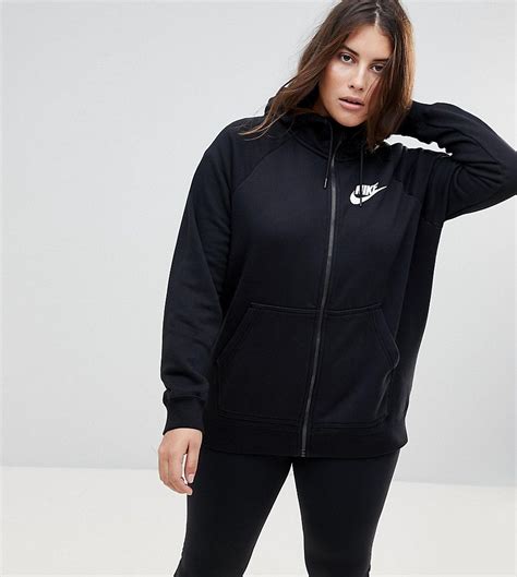 nike kapuzenpullover mit reißverschluss damen